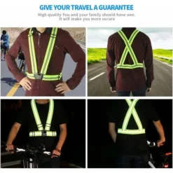 LITZEE Triangolo Di Sicurezza E Gilet Di Sicurezza Gilet Di Sicurezza, Gilet Riflettenti, 2 Gilet Di Sicurezza Giallo, Corsa Notturna, Camminata, Ciclismo E Motociclismo, Adulti E Bambini -TopAuto Ricambi Italia 96301227 5