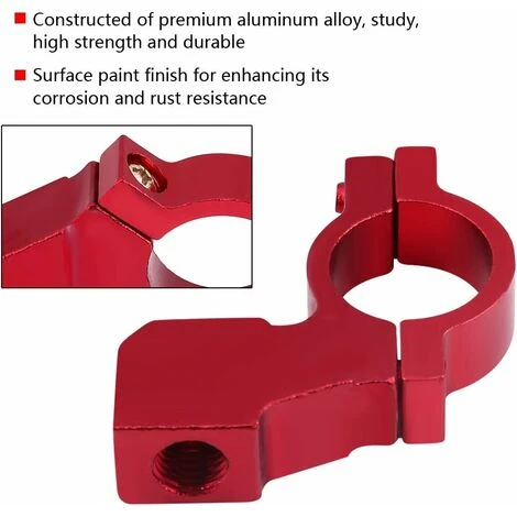 LITZEE Supporto Per Staffa Per Specchietto Retrovisore Per Auto, Adattatore Per Base Per Specchietto Supporto Per Specchietto Retrovisore Per Moto Universale 7/8"Lega Di Alluminio(Rosso) 3 LITZEE Supporto Per Staffa Per Specchietto Retrovisore Per Auto, Adattatore Per Base Per Specchietto Supporto Per Specchietto Retrovisore Per Moto Universale 7/8"Lega Di Alluminio(Rosso) - immagine 3
