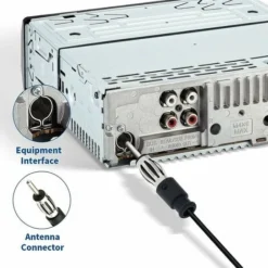 Antenna Per Autoradio Adattatore Sticky Breeze Spina DIN Con Cavo Da 3 M Compatibile Con Auto Camion Veicolo SUV Jeep FM AM Amplificatore Radio Lettore HD -TopAuto Ricambi Italia 97075928 4