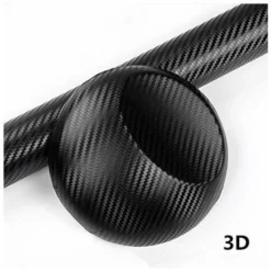 Pellicola 3D (2 Pezzi), Adesivo 3D In Fibra Di Carbonio Per Auto, Custodia Per Smartphone Posteriore, Moto, Veicolo, Adesivo In Vinile In Fibra Di Carbonio 152 Cm X 30cm Nero