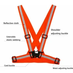 Giubbotto CatariITangente 2 Pz Giubbotto Di Sicurezza Gilet Riflettente Per Adulti/bambini Giubbotto Di Sicurezza Per Ciclismo -TopAuto Ricambi Italia 97679806 5