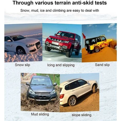 Catene A Scarpa Singola Catene Da Neve Per Pneumatici Di Emergenza In Gomma Addensata 4 Catene A Scarpa Singola Catene Da Neve Per Pneumatici Di Emergenza In Gomma Addensata - immagine 4