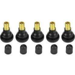 40 Pezzi Tappo Stelo Valvola Tubeless Pneumatici Auto, Valvole Pneumatici TR412, Set Stelo Valvola Pneumatici In Gomma, Nero -TopAuto Ricambi Italia 98132863 5