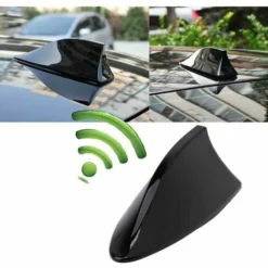 Antenna Dello Squalo Antenna Universale Dello Squalo Antenna Per Auto Con Segnale Radio FM AM Base Impermeabile (nero)
