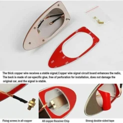 Antenna Per Auto Universe Shark Fin - Antenna Radio FM Con Base Adesiva Impermeabile (nera) -TopAuto Ricambi Italia 99411501 4