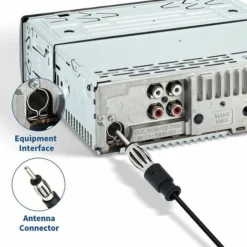Antenna Per Autoradio Sticky Breeze DIN Plug Adapter Con Cavo Da 3 M Compatibile Con Auto Truck Vehicle SUV Jeep FM AM Radio HD Amplificatore Player -TopAuto Ricambi Italia 99785707 4
